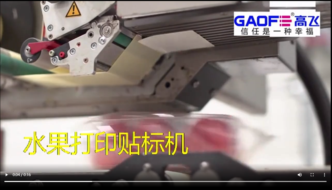 高賦碼 水果打印貼標機吹貼--食品行業蔬菜吹貼方案